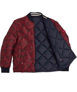 CAZADORA BOMBER UNIVERSITARIA REVERSIBLE TH MONOGRAM