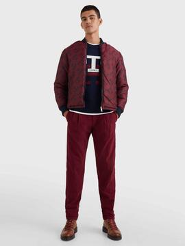 CAZADORA BOMBER UNIVERSITARIA REVERSIBLE TH MONOGRAM