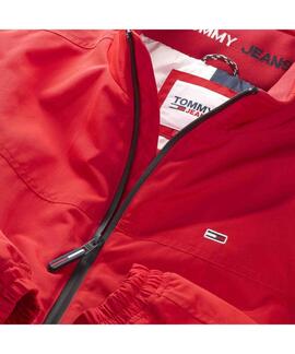 CAZADORA BOMBER ACOLCHADA TJM ESSENTIAL PADDED ROJA