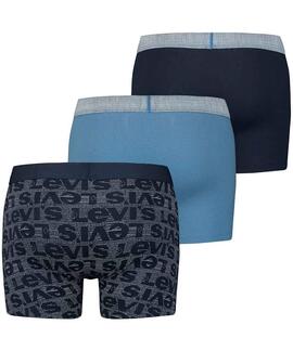 BOXER LEVI'S® MEN GIFTBOX WB LOGO AOP BLUE COMBO