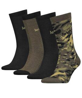 CALCETINES ALTOS LEVI'S® GIFTBOX REGULAR CUT CAMO OLIVE