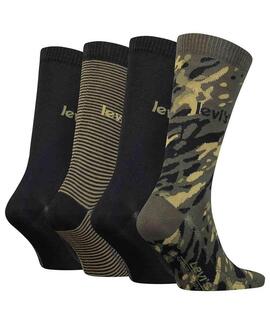 CALCETINES ALTOS LEVI'S® GIFTBOX REGULAR CUT CAMO OLIVE