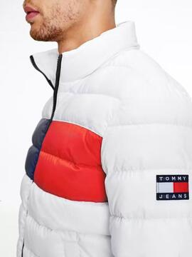 TJM ESSENTIAL FLAG DOWN JACKET WHITE