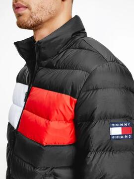 TJM ESSENTIAL FLAG DOWN JACKET BLACK