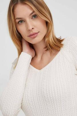 ISABELLE RN LS SWEATER CREAM WHITE