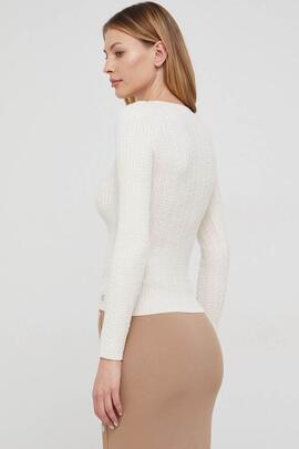 ISABELLE RN LS SWEATER CREAM WHITE