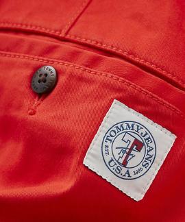 TJM ESSENTIAL CHINO SHORT FLAME SCARLET