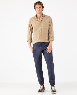 CAMISA MICROPANA GARMENT DYED CAMEL