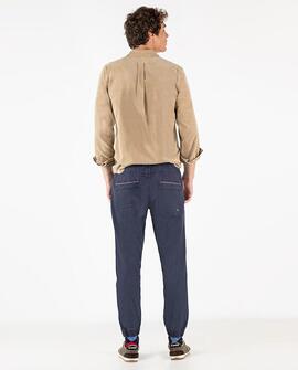 CAMISA MICROPANA GARMENT DYED CAMEL