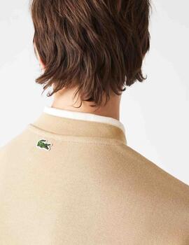 SUDADERA LACOSTE LOOSE FIT CAMEL