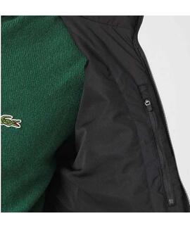 CHAQUETA ACOLCHADA LACOSTE REGULAR FIT NEGRO