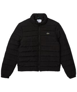 CHAQUETA ACOLCHADA LACOSTE REGULAR FIT NEGRO