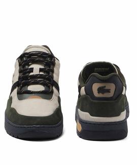 ZAPATILLAS T-CLIP WINTER PIEL Y TEXTIL BEIGE Y VERDE