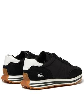 ZAPATILLAS LACOSTE L-SPIN PIEL Y NAILON NEGRO