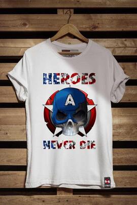 CAMISETA DE HOMBRE NEVERDIE BLANCA