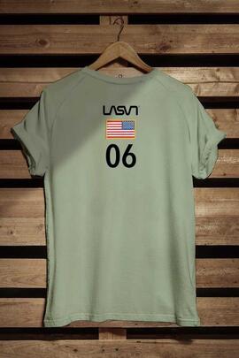 CAMISETA DE HOMBRE USA VERDE CAQUI