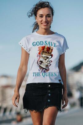 CAMISETA DE MUJER GOD BLANCA