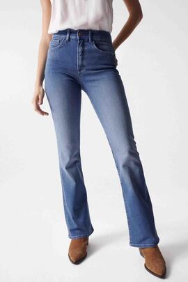 PANTALÓN VAQUERO SECRET GLAMOUR BOOTCUT EN DENIM AZUL