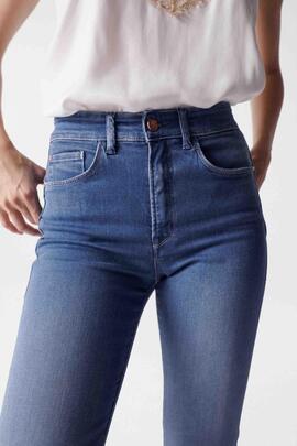 PANTALÓN VAQUERO SECRET GLAMOUR BOOTCUT EN DENIM AZUL