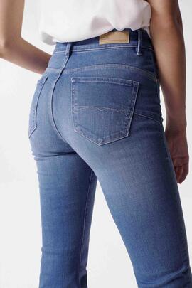 PANTALÓN VAQUERO SECRET GLAMOUR BOOTCUT EN DENIM AZUL