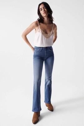 PANTALÓN VAQUERO SECRET GLAMOUR BOOTCUT EN DENIM AZUL