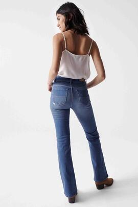 PANTALÓN VAQUERO SECRET GLAMOUR BOOTCUT EN DENIM AZUL