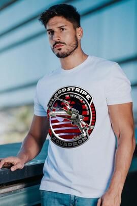 CAMISETA DE HOMBRE BLOOD BLANCA