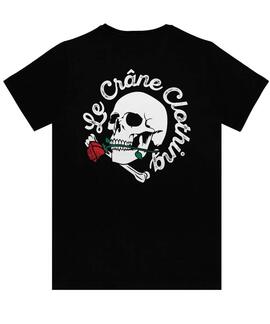 CAMISETA UNISEX SKULL AND ROSES NEGRA