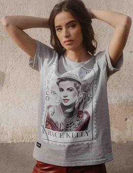 CAMISETA UNISEX GRACE KELLY GRIS VIGORÉ