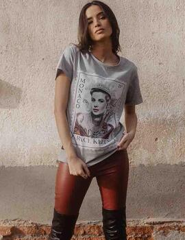 CAMISETA UNISEX GRACE KELLY GRIS VIGORÉ