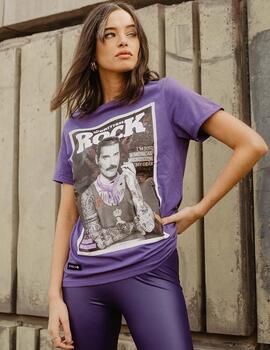 CAMISETA UNISEX FREDDIE MERCURY VIOLETA