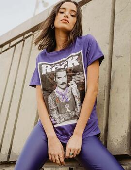 CAMISETA UNISEX FREDDIE MERCURY VIOLETA