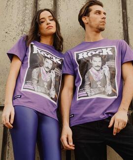 CAMISETA UNISEX FREDDIE MERCURY VIOLETA