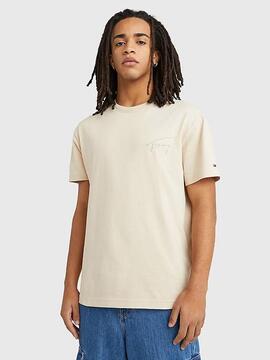 CAMISETA CLASSIC SIGNATURE TEE BEIGE