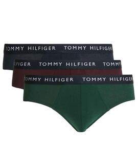 SLIP 3 PACK BRIEF AZUL MARINO, VERDE Y GRANATE