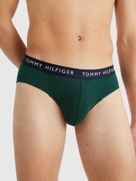 SLIP 3 PACK BRIEF AZUL MARINO, VERDE Y GRANATE