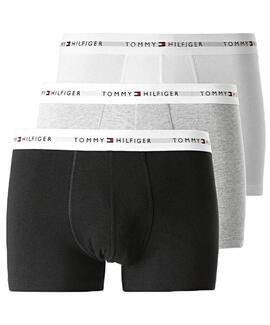 BOXER 3 PACK TRUNK GRIS, NEGRO Y BLANCO