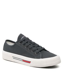 ZAPATILLAS DE LONA BAJA LACE UP CANVAS GRIS MARENGO