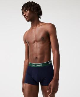 BOXERS 3 PACK TRUNK COTTON STRETCH AZUL MARINO