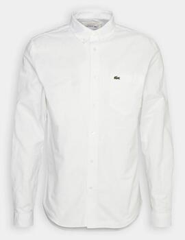 CAMISA LACOSTE REGULAR FIT OXFORD BLANCO