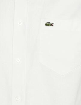 CAMISA LACOSTE REGULAR FIT OXFORD BLANCO