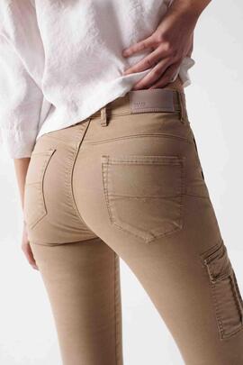 PANTALÓN CARGO PUSH IN GLAMOUR BEIGE