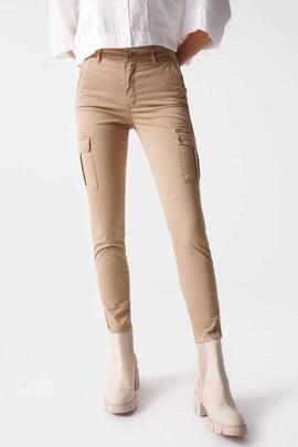 PANTALÓN CARGO PUSH IN GLAMOUR BEIGE