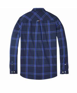 TJM ESSENTIAL BIG CHECK SHIRT BLACK IRIS / MULTI