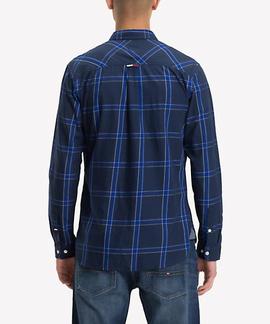 TJM ESSENTIAL BIG CHECK SHIRT BLACK IRIS / MULTI