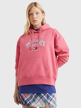 SUDADERA TARTAN 2 RELAXED FIT TARTAN 2 ROSA