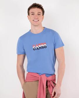 CAMISETA ESTAMPADA GANSO AZUL