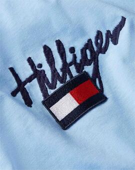 CAMISETA HILFIGER PAINTED GRAPHIC TEE CELESTE