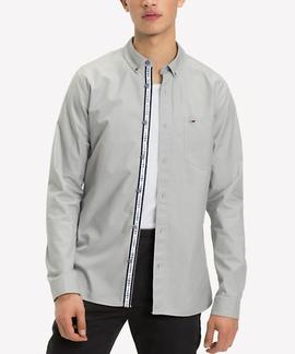 TJM TAPE DETAIL SHIRT REGULAR FIT DRIZZLE