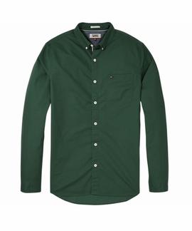 TJM TAPE DETAIL SHIRT REGULAR FIT HUNTER GREEN